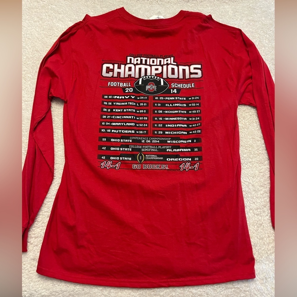 NWT 2014 OSU National Champion Long Sleeve - Picture 2 of 5